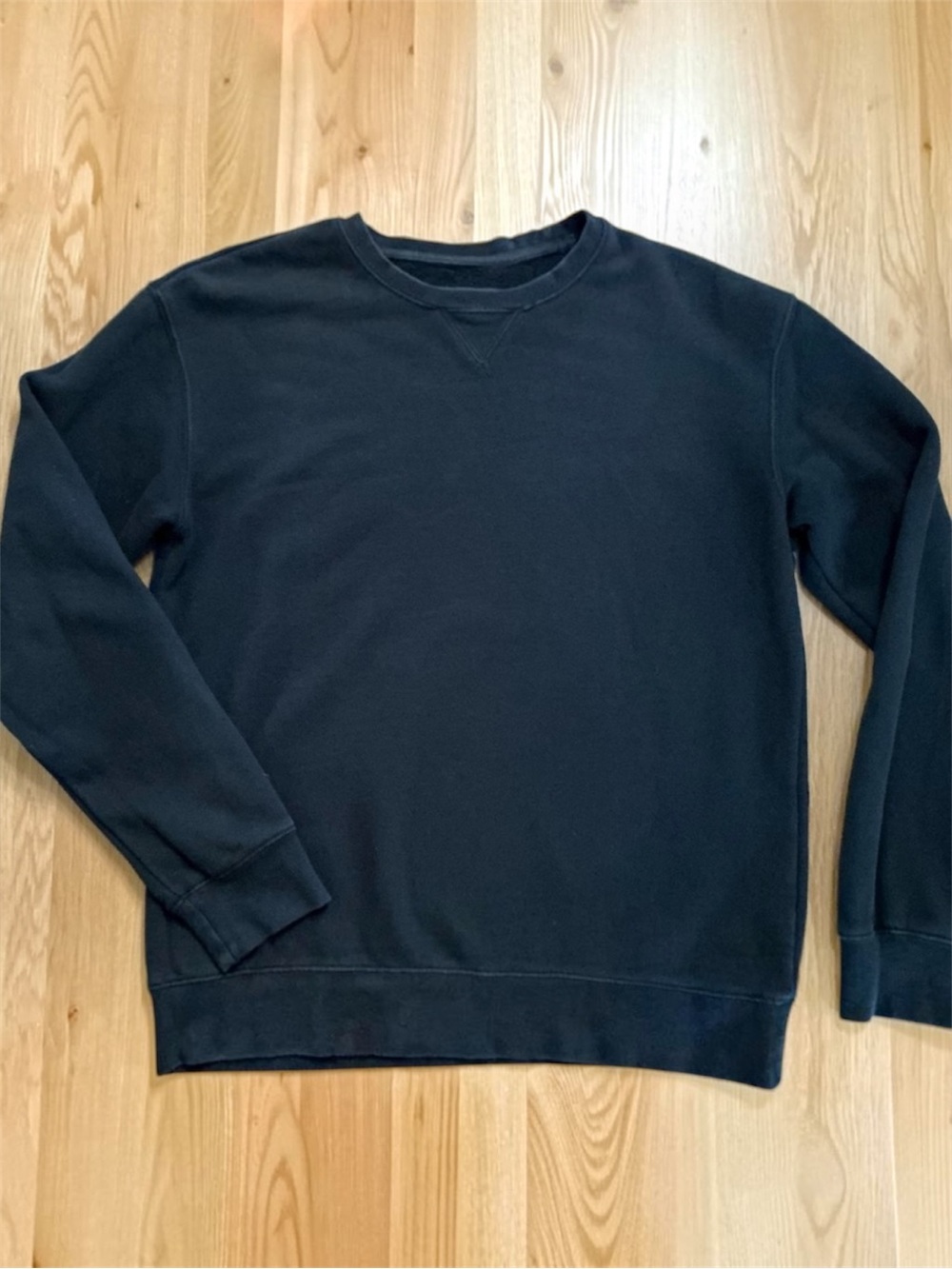 Quince Organic Cotton
Crewneck Sweatshirt Mens L Black French Terry Pullover